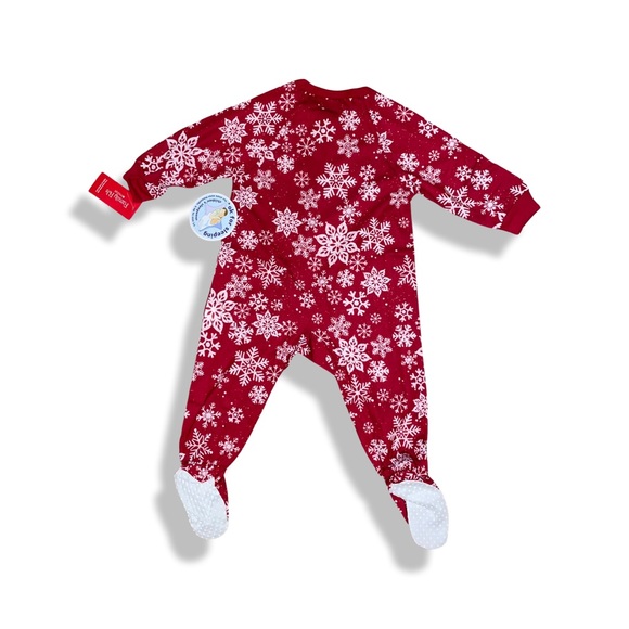 Christmas Holiday Snowflake One Piece Pajamas (Baby) - Picture 2 of 3